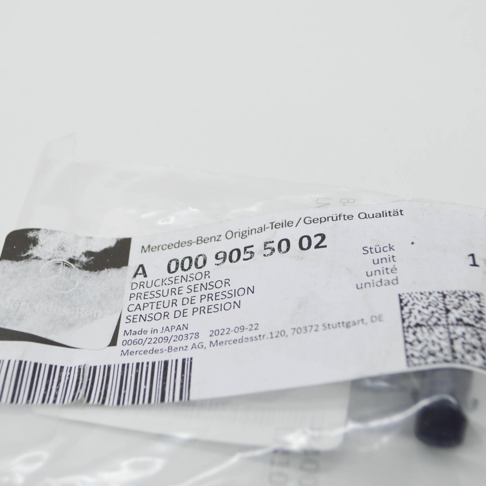 NEW MERCEDES-BENZ ML W166 PRESSURE SENSOR A0009055002 ORIGINAL