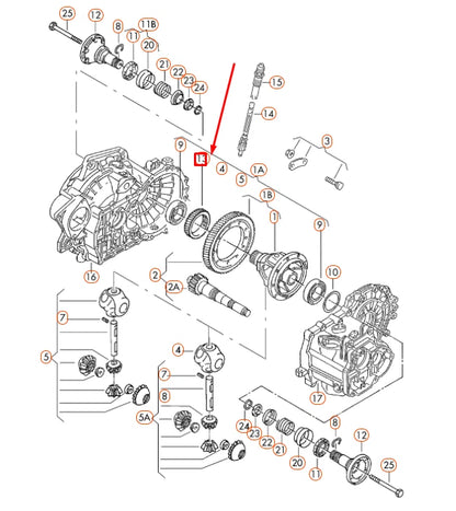 NEW VW BEETLE 9C MANUAL GEARBOX DRIVE WHEEL SPEEDOMETER 02A409187B ORIGINAL