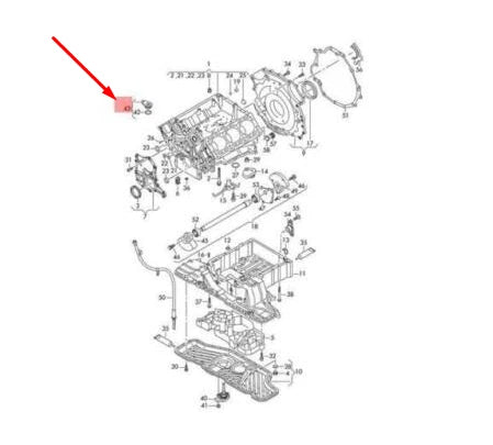 NEW AUDI A5 8T ENGINE VALVE COVER 059121155AG ORIGINAL