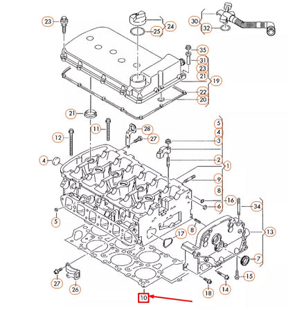 NEW AUDI A3 8P CYLINDER HEAD GASKET METAL 022103383M ORIGINAL