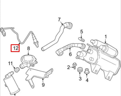 NEW BMW 1 F21 FRONT LAMBDA OXYGEN SENSOR 7589121 11787589121 ORIGINAL