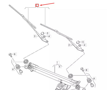 NEW AUDI A6 C8 FRONT AERO WIPER BLADE SET LHD 4K1998002D