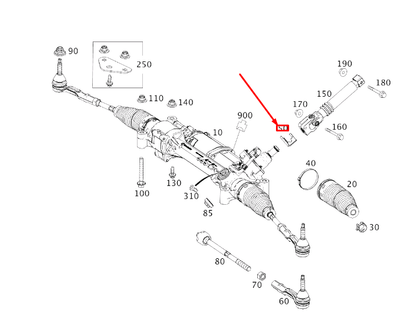 new mercedes-benz s w222 steering gear bracket lhd a2224610143 original