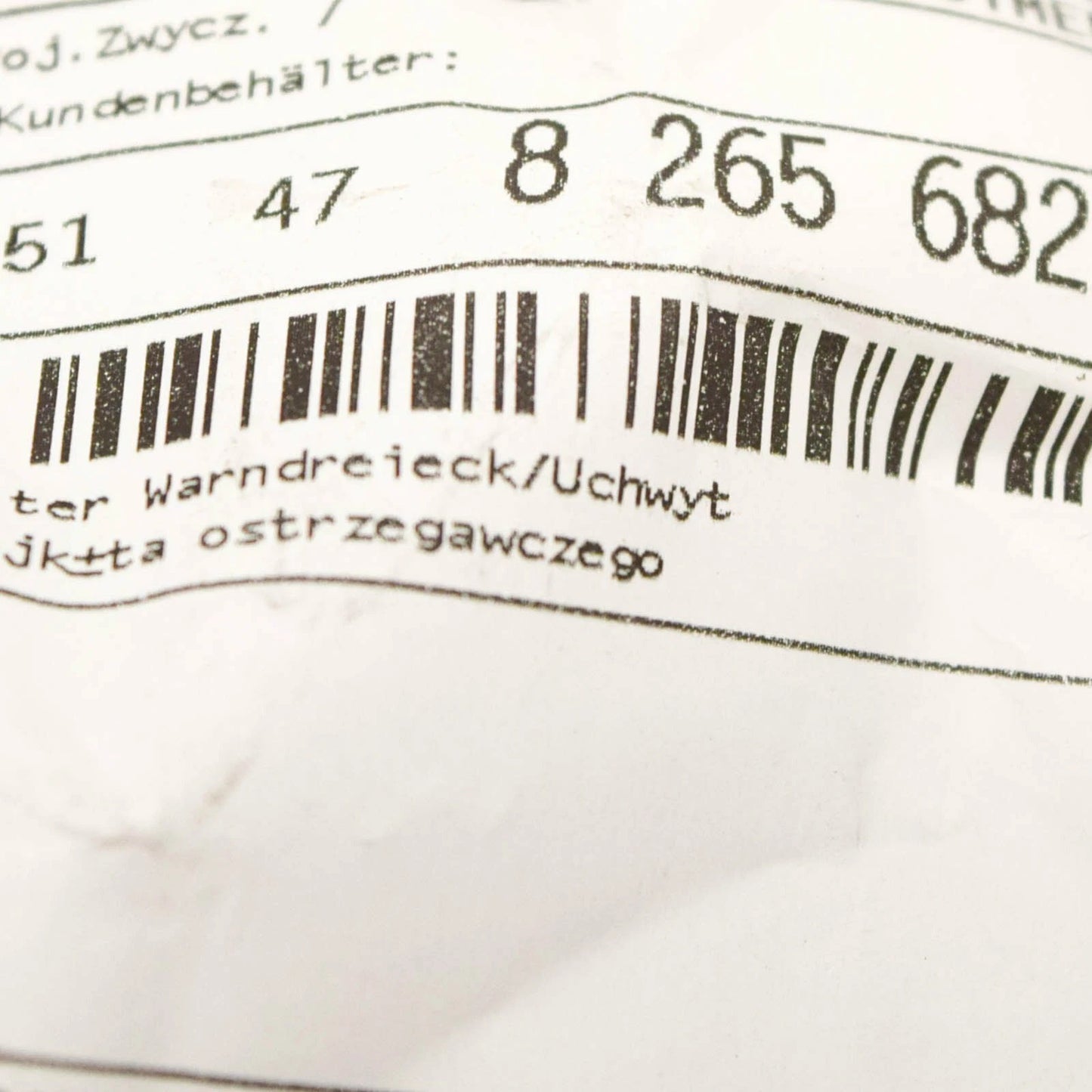 NEW BMW 3 E46 HAZARD WARNING TRIANGLE BRACKET MOUNT 1478265682