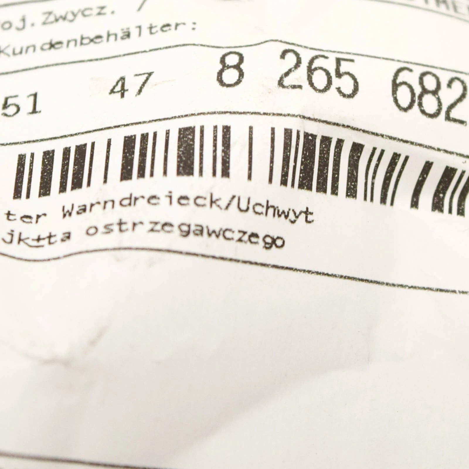 NEW BMW 3 E46 HAZARD WARNING TRIANGLE BRACKET MOUNT 1478265682