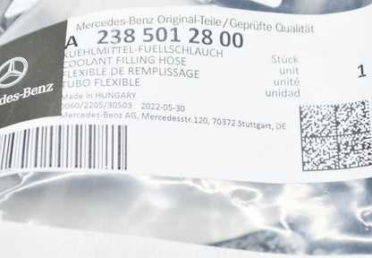 NEW MERCEDES-BENZ E W213 COOLANT FILLING HOSE PIPE A2385012800 ORIGINAL