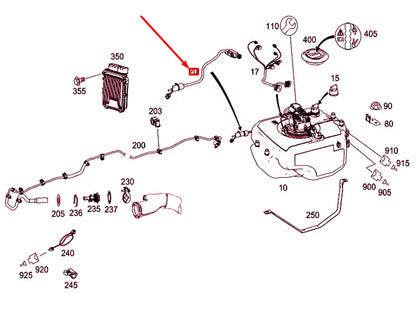 NEW MERCEDES-BENZ ML W164 ADDITIVE RESERVOIR LINE A1644705964 ORIGINAL