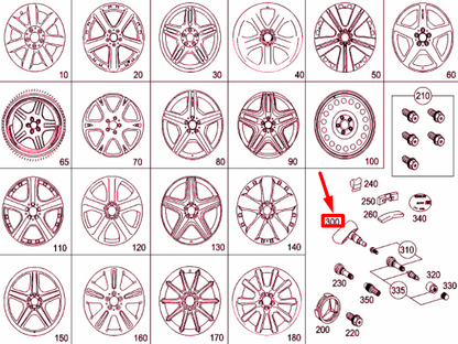 NEW MERCEDES-BENZ ML W164 TYRE PRESSURE SENSOR A0025408017 ORIGINAL