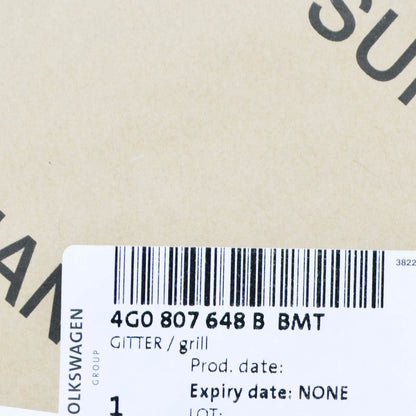 NEW AUDI A6 C7 FRONT BUMPER RIGHT AIR GUIDE GRILLE 4G0807648BBMT ORIGINAL