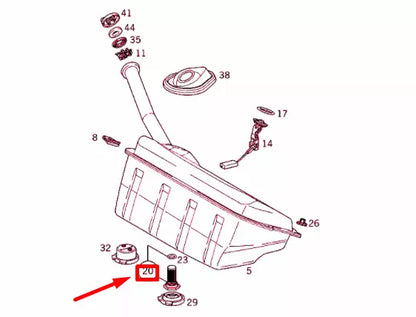 NEW MERCEDES-BENZ SLK R170 FUEL STRAINER PARTS KIT A2104700106 ORIGINAL