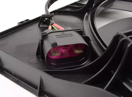 NEW AUDI Q2 ENGINE RADIATOR COOLING FAN WITH FAN RING 5Q0121203DE ORIGINAL