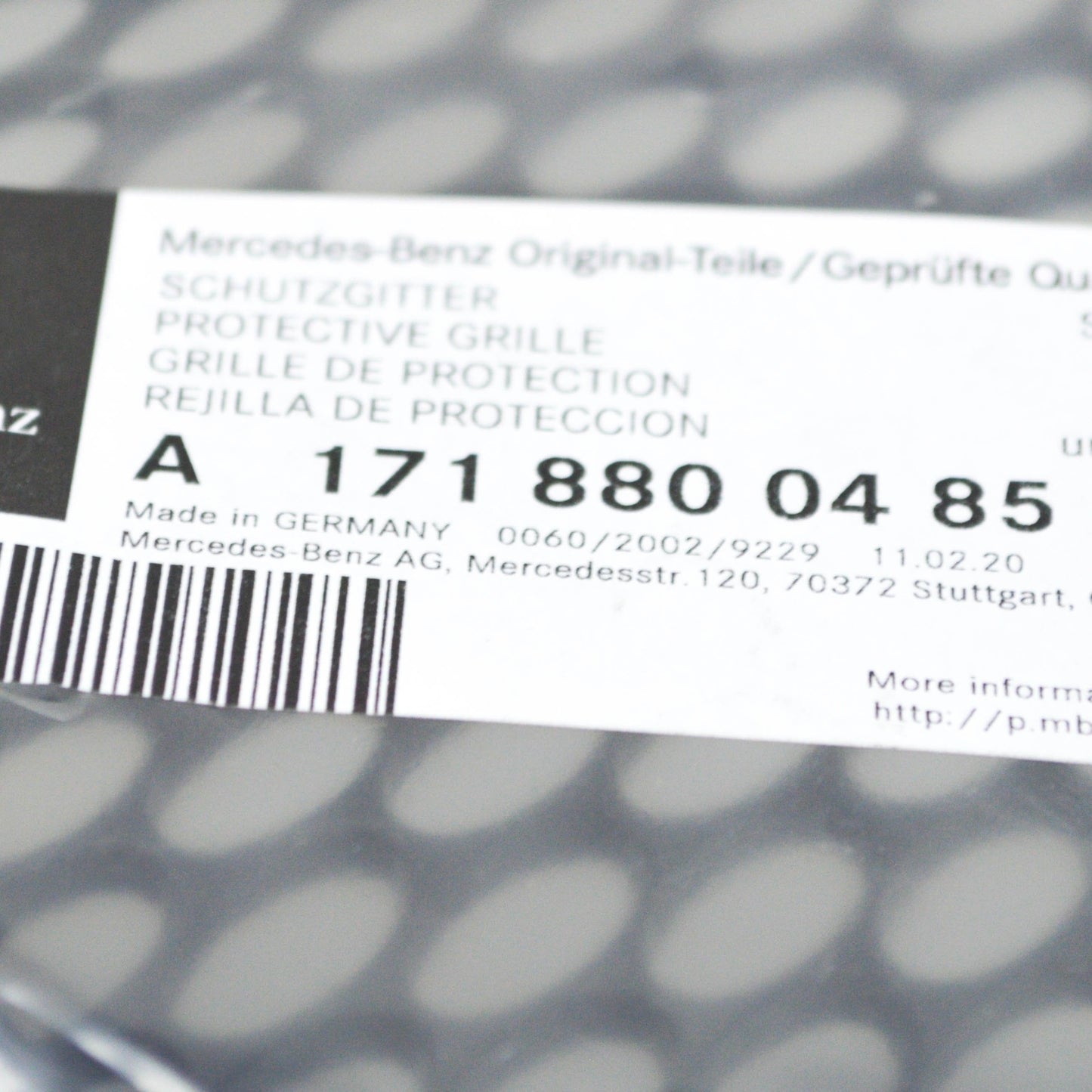 NEW MERCEDES-BENZ SLK R171 FRONT RIGHT PROTECTIVE GRILLE A1718800485 ORIGINAL