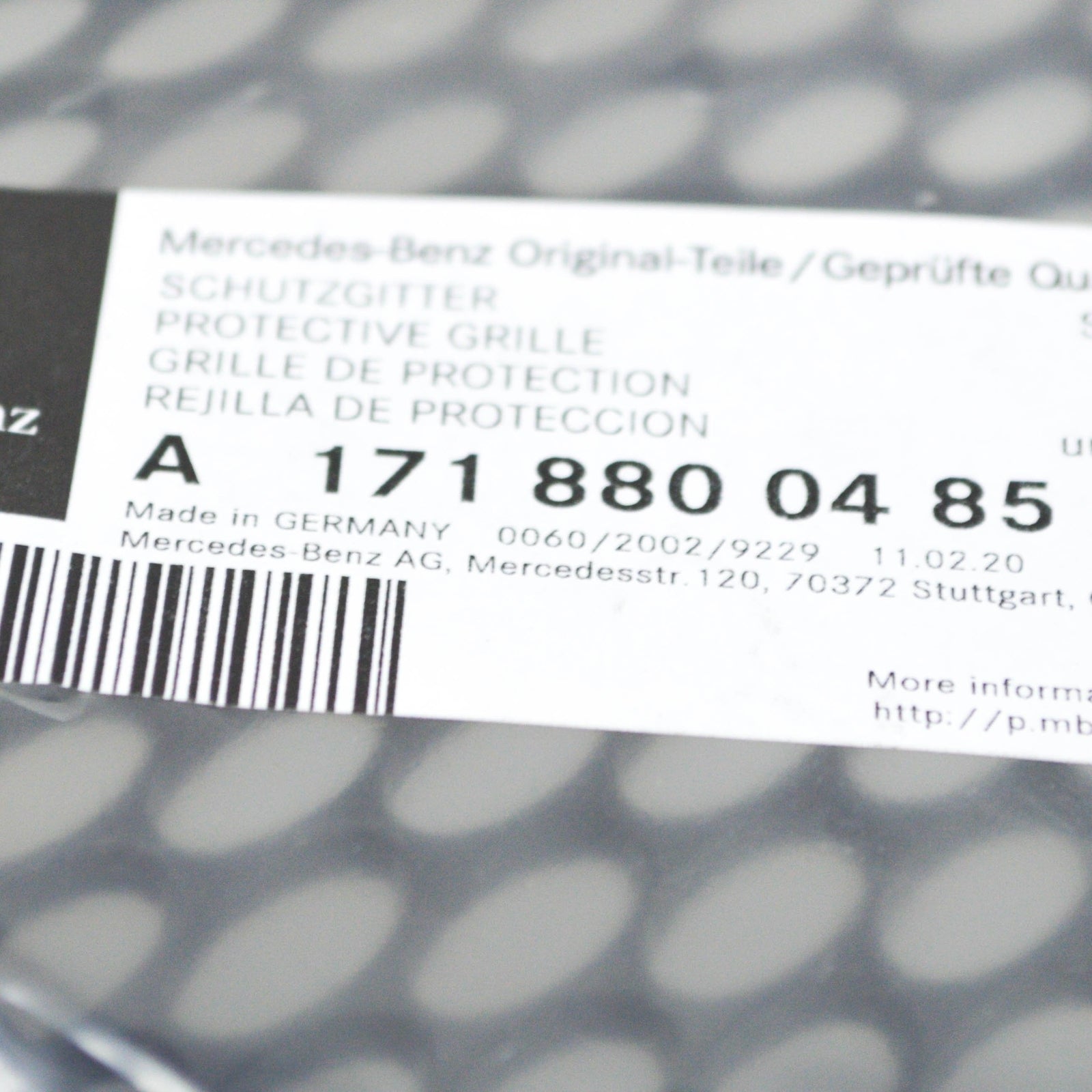 NEW MERCEDES-BENZ SLK R171 FRONT RIGHT PROTECTIVE GRILLE A1718800485 ORIGINAL