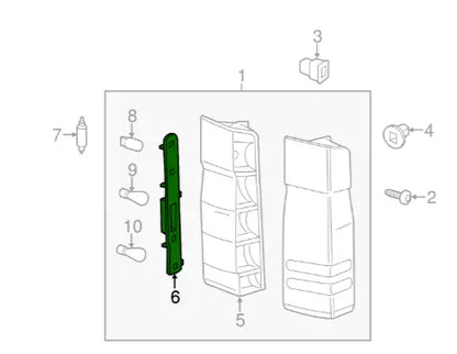 NEW MERCEDES BENZ SPRINTER 906 REAR LAMP BULB HOLDER A0008201377 ORIGINAL