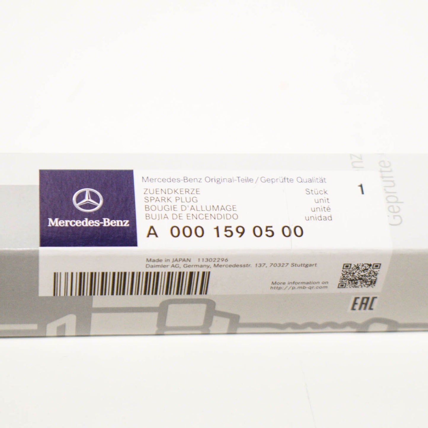 NEW MERCEDES BENZ E W213 AMG IGNITION SPARK PLUG A0001590500 ORIGINAL