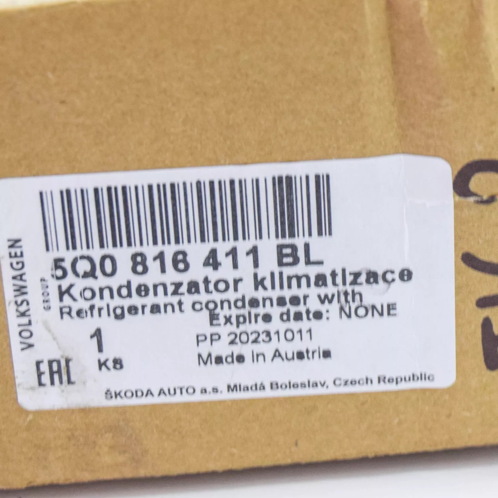 NEW VW PASSAT ALLTRACK B8 3G5 A/C RADIATOR 5Q0816411BL S ORIGINAL