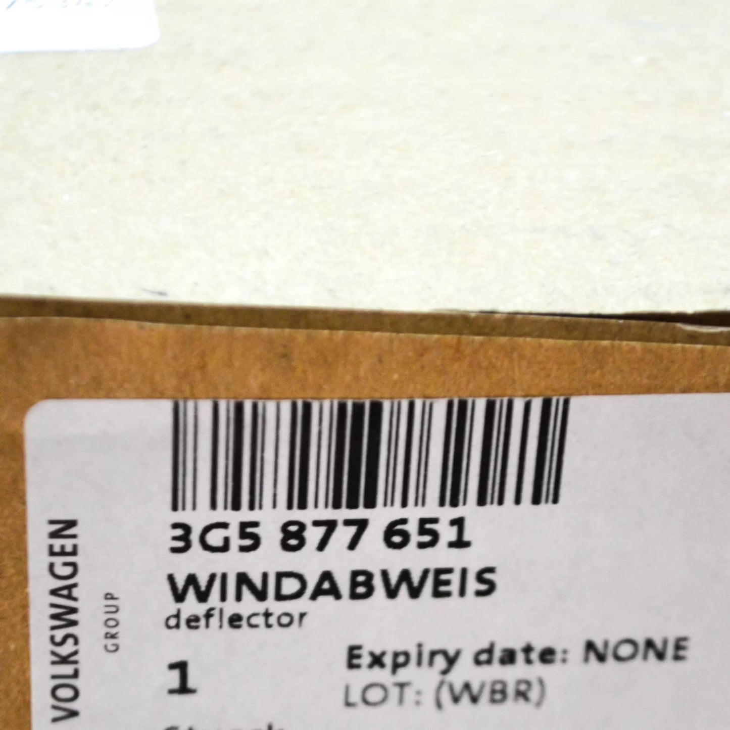 NEW VW ARTEON 3H7 PANORAMIC ROOF SUNROOF GLASS WIND DEFLECTOR 3G5877651 ORIGINAL