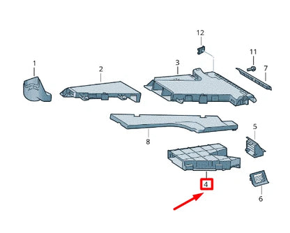 NEW VOLKSWAGEN CRAFTER 2F MK1 RIGHT AIR GUIDE CHANNEL LHD 2E1819214
