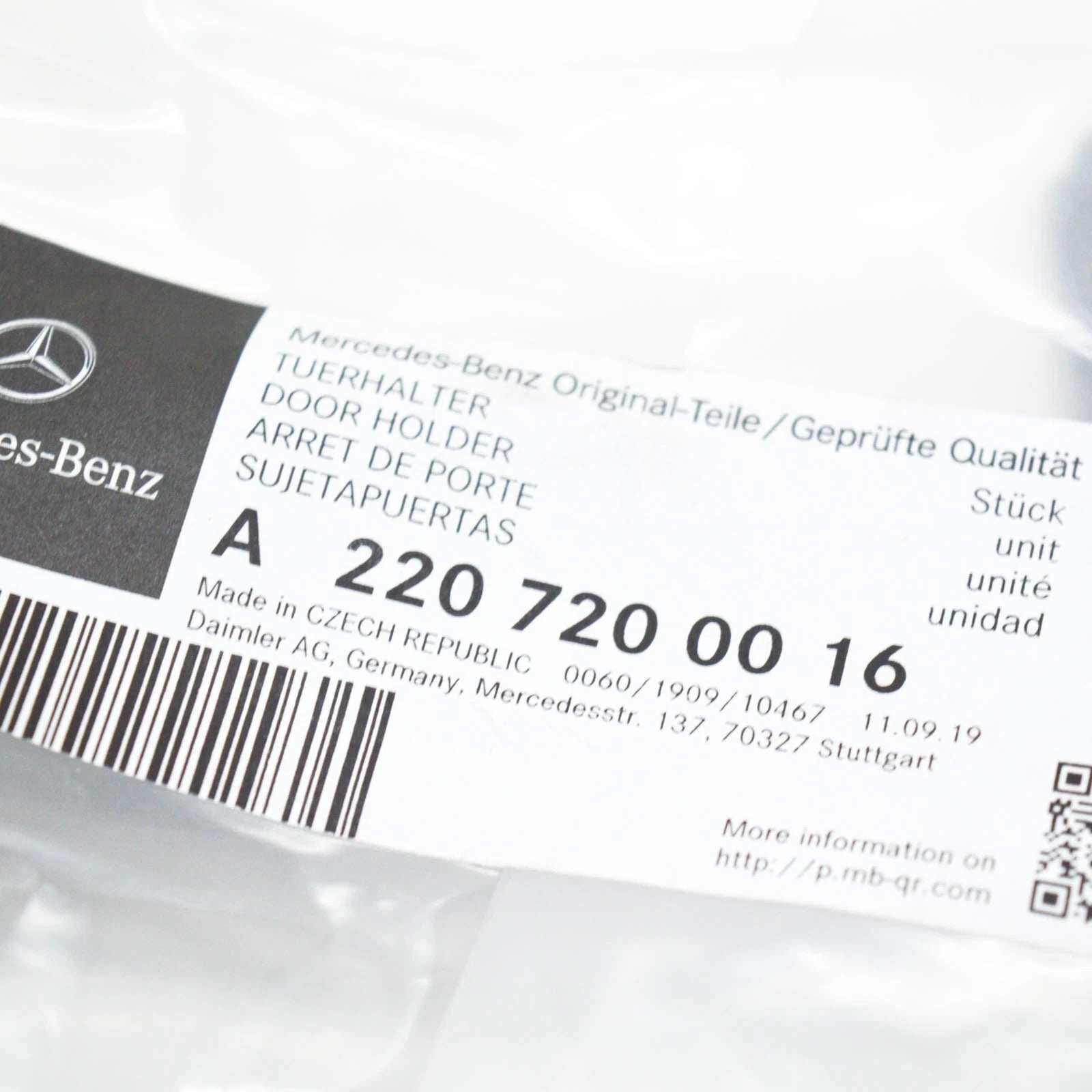 NEW MB S-CLASS W220 FRONT RIGHT DOOR BRAKE CHECK STRAP A2207200016 ORIGINAL