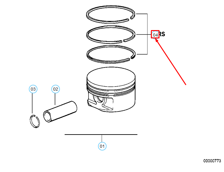 new bmw 3 e46 repair kit 1x piston rings 11251437141 1437141 original