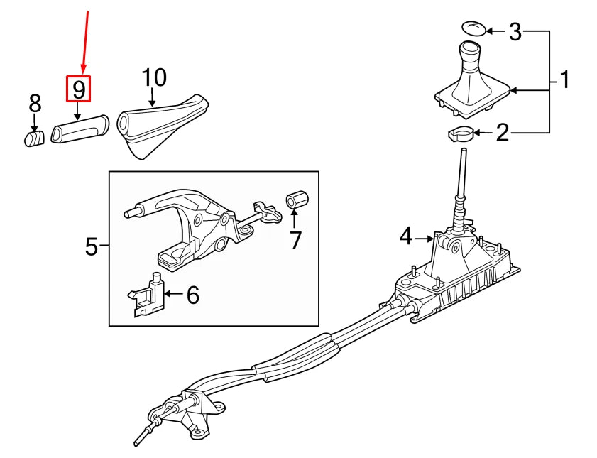 NEW VW GOLF VII 5G MK7 PARKING BRAKE PEDAL RELEASE HANDLE 5GM711503BKLA