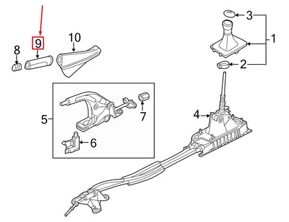 NEW VW GOLF VII 5G MK7 PARKING BRAKE PEDAL RELEASE HANDLE 5GM711503BKLA
