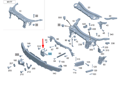 NEW MERCEDES-BENZ E W213 FRONT ACC BRACKET SUPPORT A2136202201 ORIGINAL