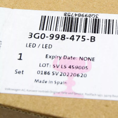 NEW VW PASSAT B8 3G FRONT HEADLIGHT HEAT SINK LED BUMB 3G0998475B ORIGINAL
