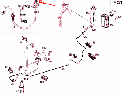new mercedes-benz e w212 vapor canister purge valve a212470249305 original