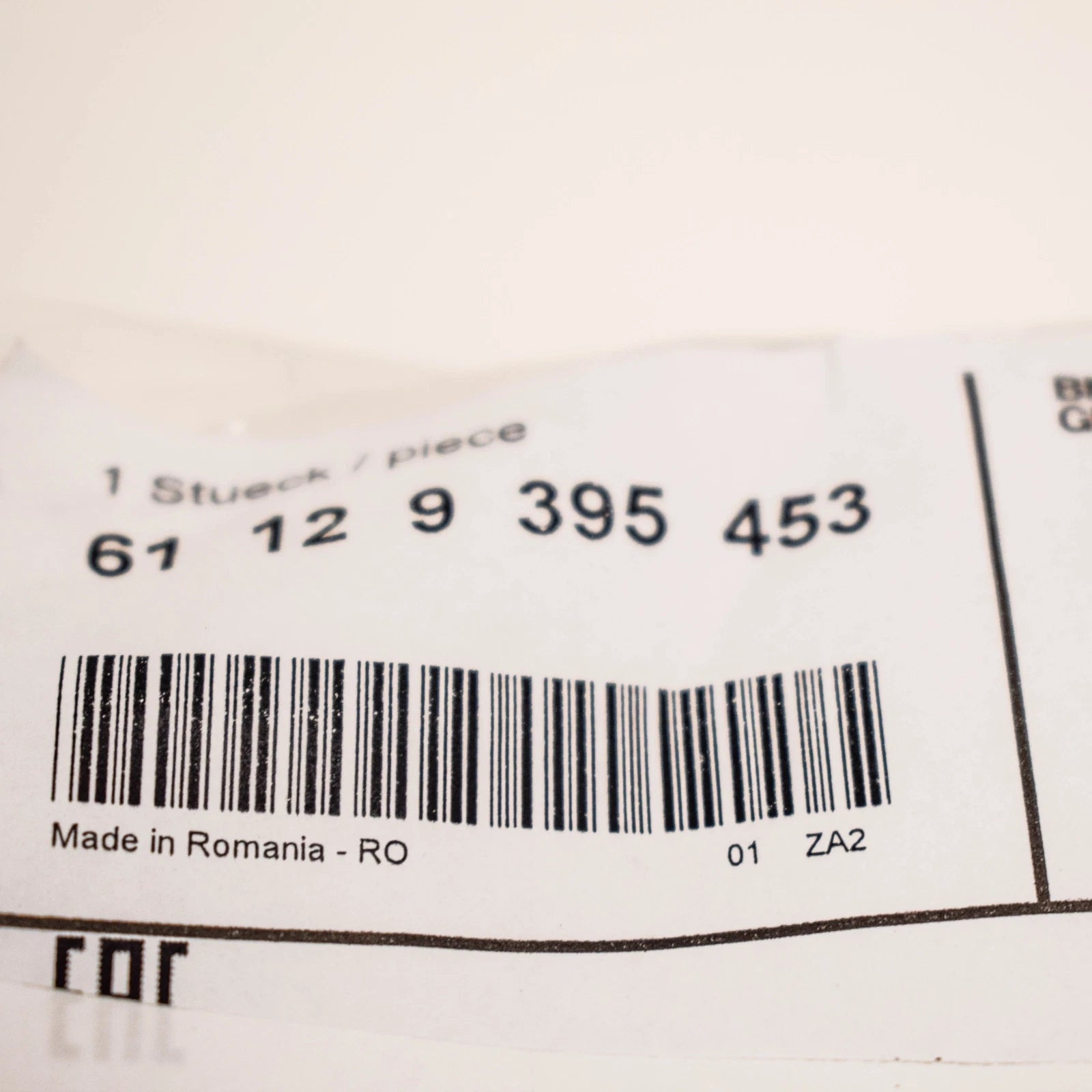 NEW BMW 5 G30 FRONT BUMPER WIRING HARNESS 61129395453 ORIGINAL