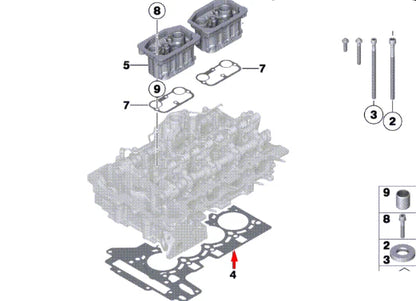 NEW BMW 1 F21 CYLINDER HEAD GASKET 125I PETROL 2.0 11128676519 ORIGINAL