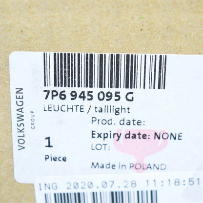 NEW VOLKSWAGEN TOUAREG 7P REAR LEFT TAIL LIGHT 7P6945095G ORIGINAL