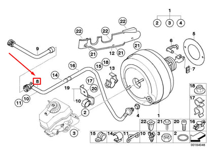 NEW BMW 5 E60 BRAKE VACUUM HOSE 7560242 11667560242 ORIGINAL