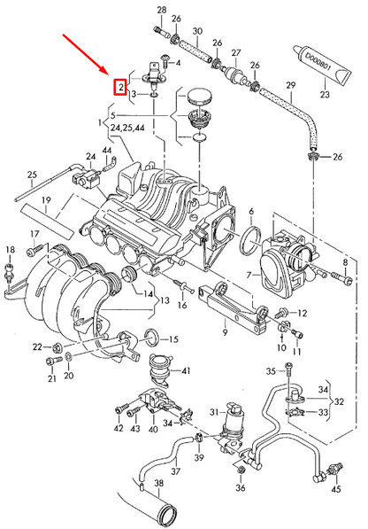 new audi a3 8p map sensor 06b906051 original