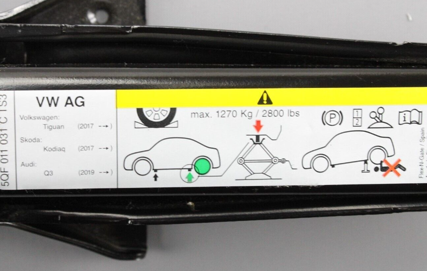 new volkswagen tiguan ad lift jack 5qf011031c original
