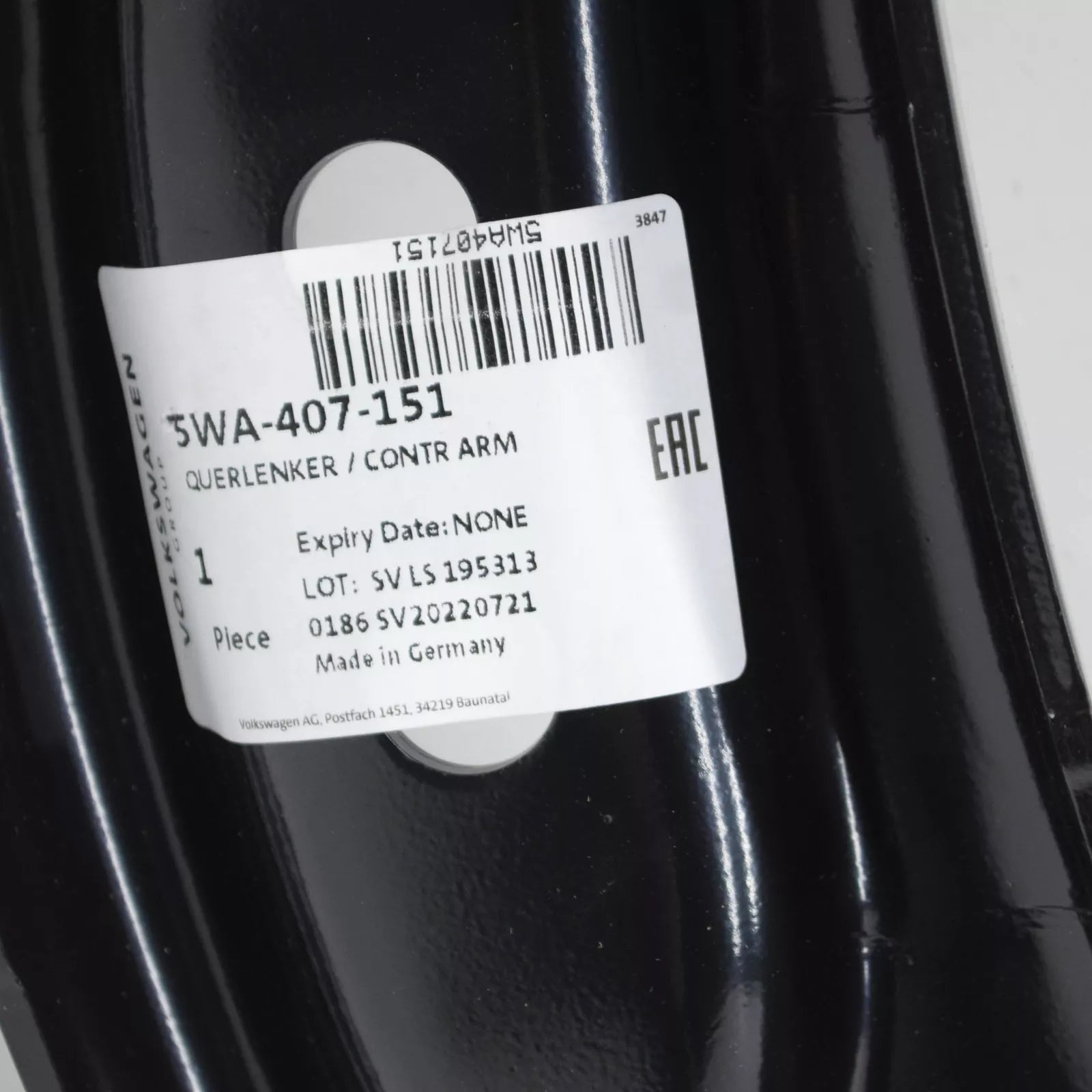 NEW AUDI Q2 GA FRONT LEFT LOWER WISHBONE CONTROL ARM 5WA407151 ORIGINAL