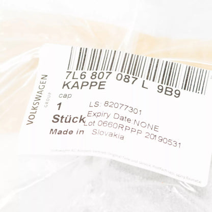 NEW VOLKSWAGEN TOUAREG 7L REAR BUMPER TOW HOOK COVER 7L6807087L9B9 ORIGINAL