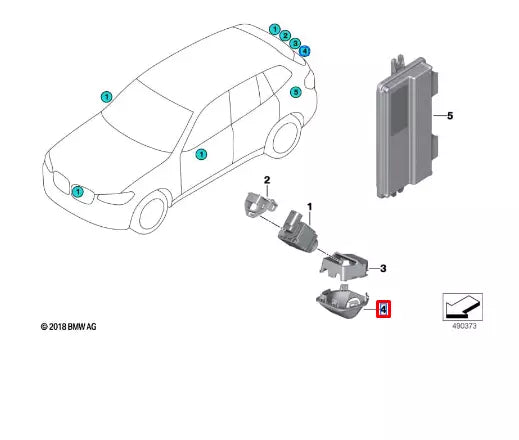 NEW BMW X3 G01 M F97 I-CAM LOWER SECTION HOLDER 51127488293 ORIGINAL