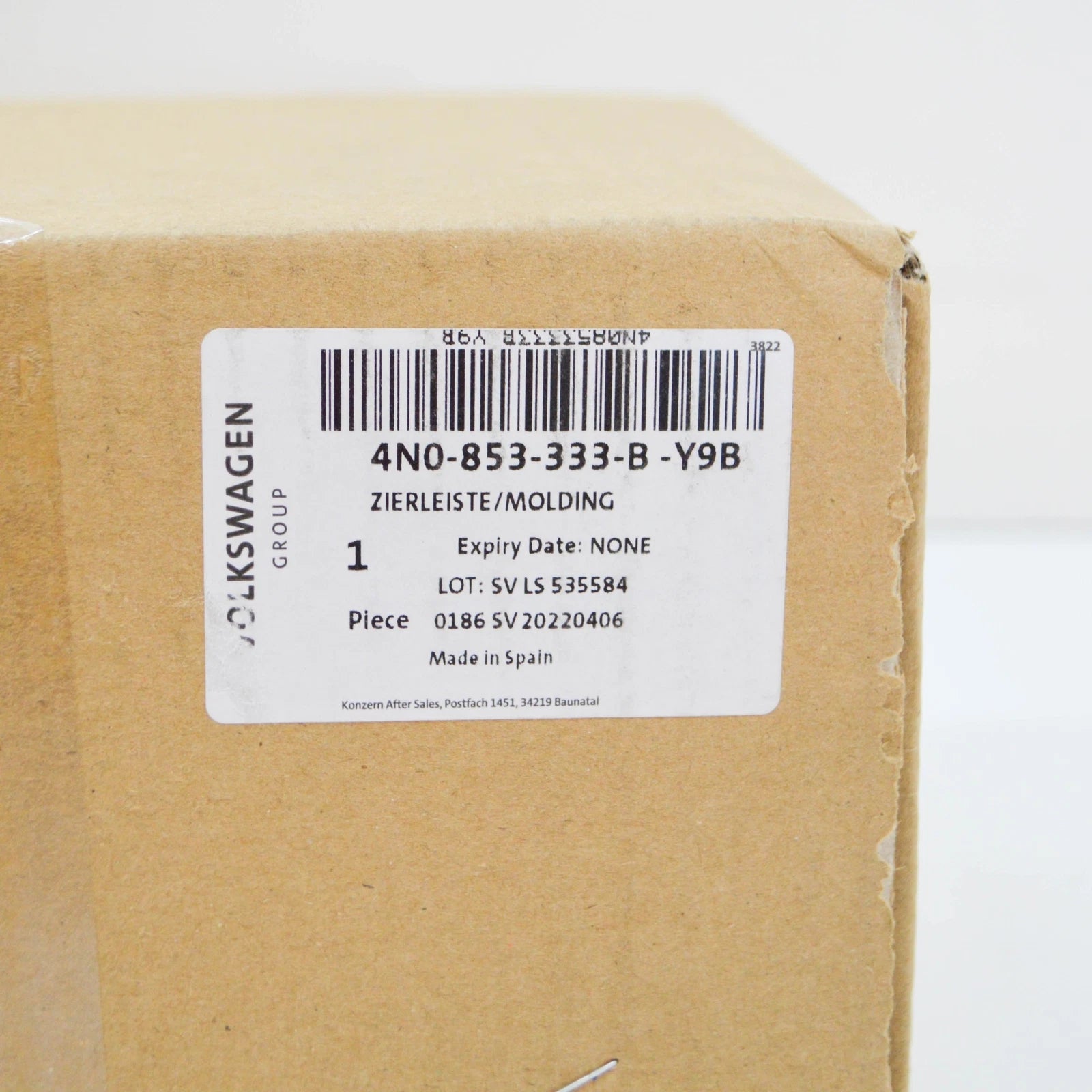 NEW AUDI A8 4N D5 FRONT BUMPER LEFT TRIM 4N0853333BY9B ORIGINAL