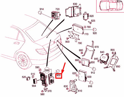 NEW MERCEDES-BENZ C W204 SAM/SRB CONNECTOR PLUG A0525457826 ORIGINAL
