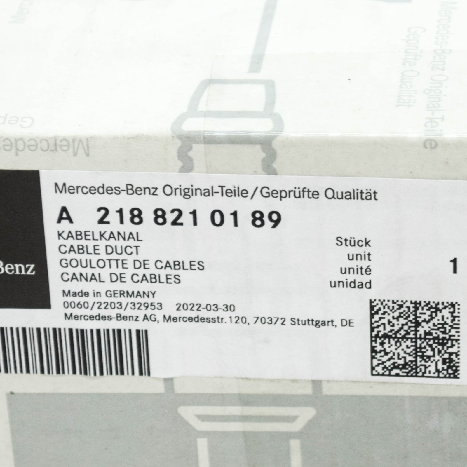 NEW MERCEDES-BENZ CLS C218 REAR TRUNK LID HINGE TRIM A2188210189 ORIGINAL