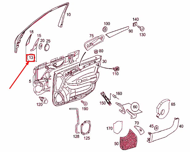 NEW MERCEDES-BENZ C W203 FRONT RIGHT TWEETER COVER A20372002487D43 ORIGINAL