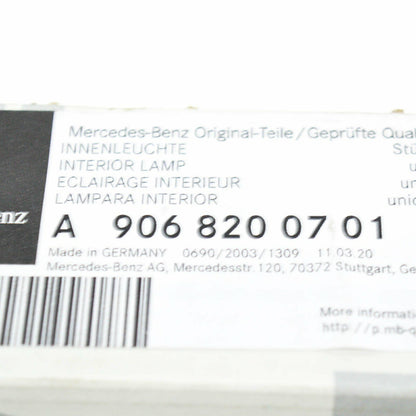 NEW MERCEDES SPRINTER 906 INTERIOR REAR DOOR LIGHT A9068200701 ORIGINAL