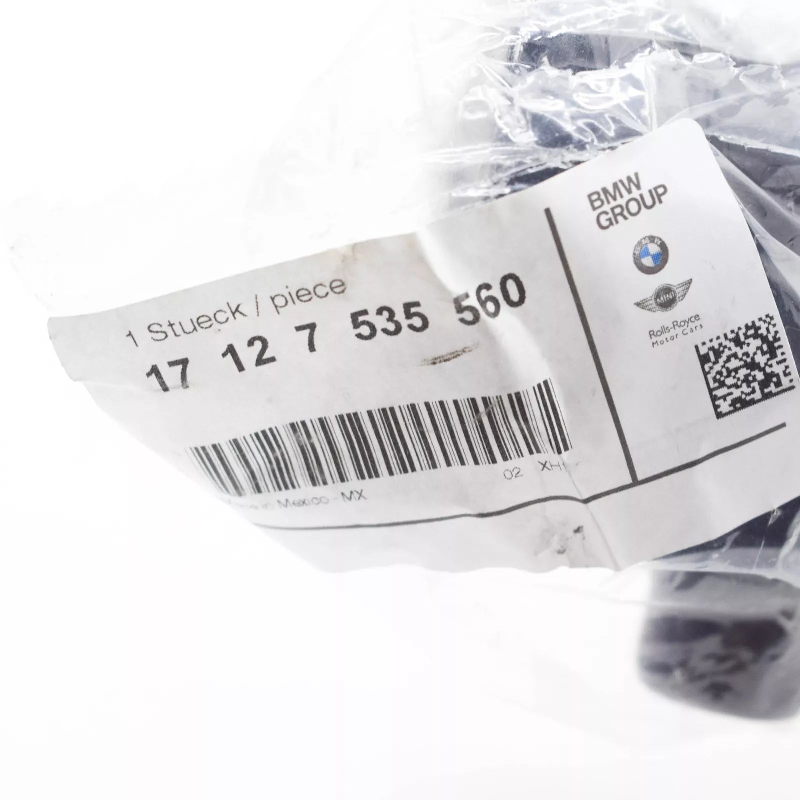 NEW BMW X3 G01 RIGHT WATER RADIATOR HOSE 17127535560 ORIGINAL