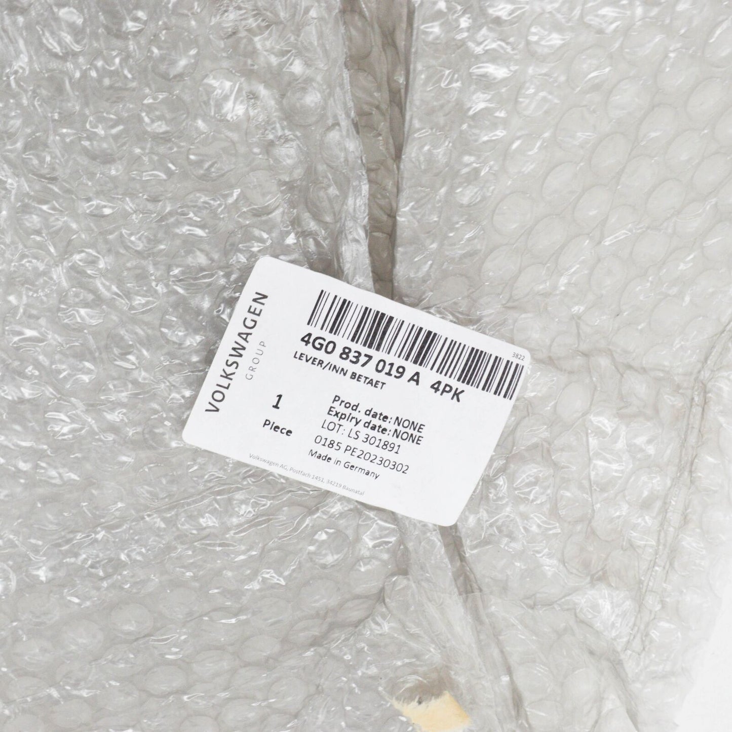 NEW AUDI A6 C7 FRONT LEFT INTERIOR RELEASE DOOR HANDLE 4G0837019A 4PK ORIGINAL