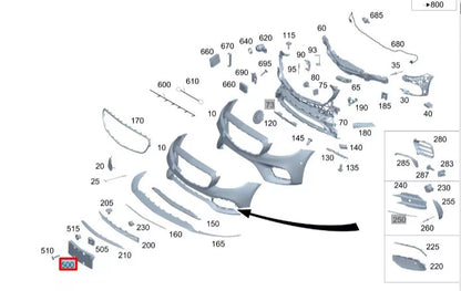 NEW MERCEDES-BENZ E W213 FRONT LICENSE PLATE HOLDER A2138803105 ORIGINAL
