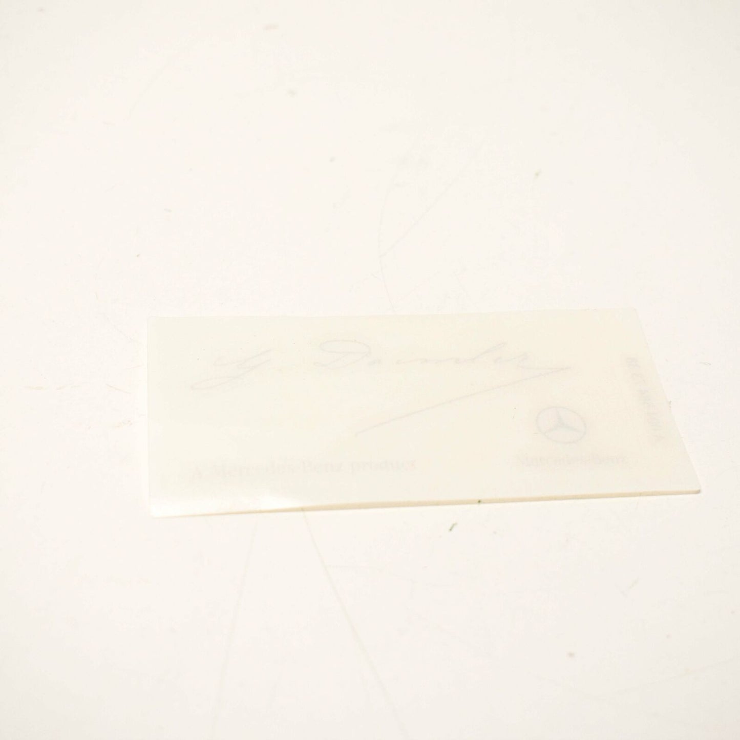 NEW MERCEDES G DAIMLER SIGNED CLEAR WINDSHIELD GLASS DECAL A0045847338 ORIGINAL
