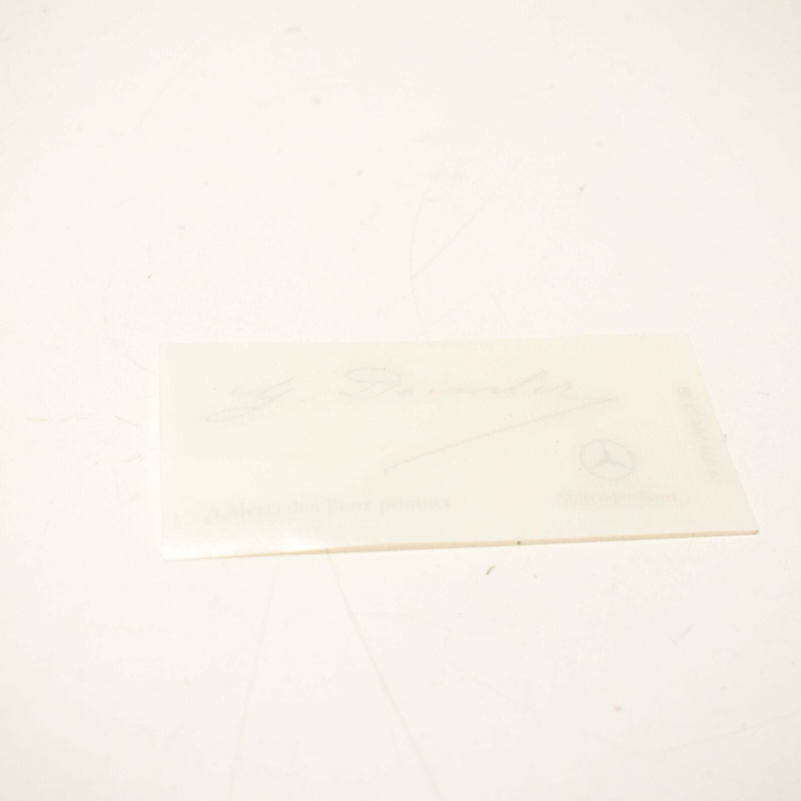 NEW MERCEDES G DAIMLER SIGNED CLEAR WINDSHIELD GLASS DECAL A0045847338 ORIGINAL