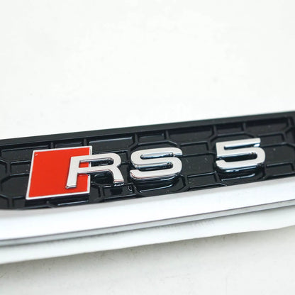 NEW AUDI RS5 8W6 FRONT LEFT FENDER WING EMBLEM BADGE 8W6853601DPUZ ORIGINAL