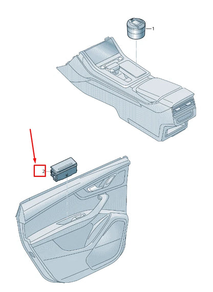 NEW AUDI A7 SPORTBACK 4G REAR RIGHT DOOR ASHTRAY 4G8857405AGB7